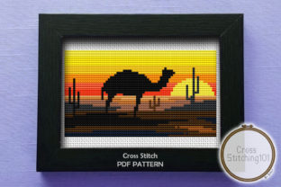 Desert Eve Modern Cross Stitch Pattern