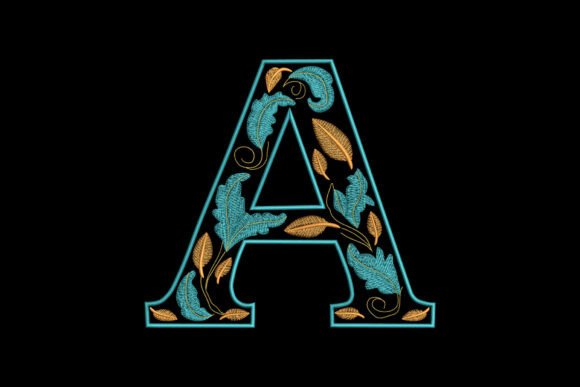 Floral Letter A: A Thoughtful Embroidery Choice for Personalized Gifts