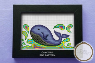 Whale Modern Cross Stitch Pattern Review